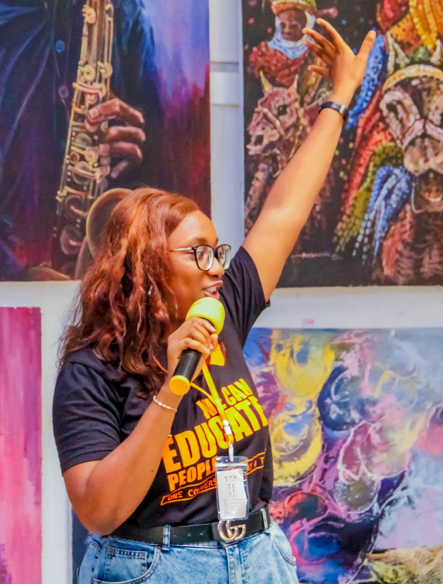 Facilitating a GBV-focused session at the Ibadan Community Dialogue 2022